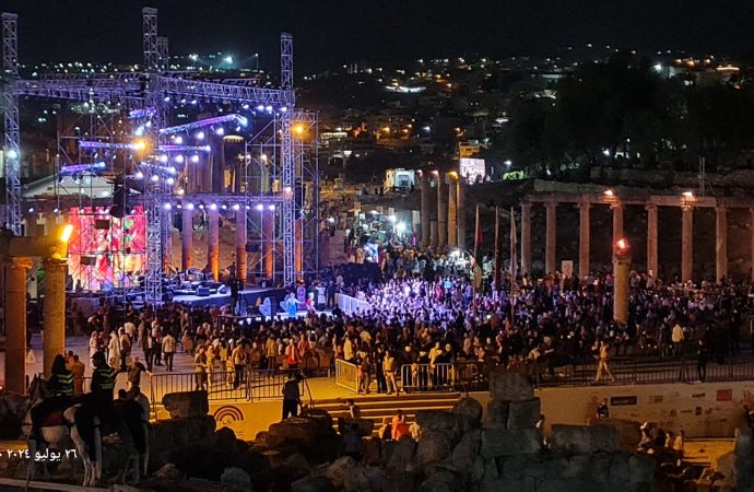 بالصور .. حضور كثيف لأولى ليالي جرش 2024
