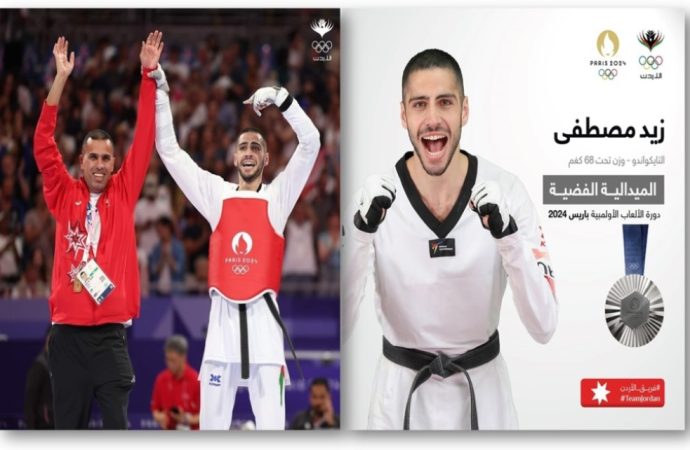 إنجاز تاريخي لخريج عمان الأهلية زيد مصطفى بفوزه بفضية التايكواندو في أولمبياد باريس