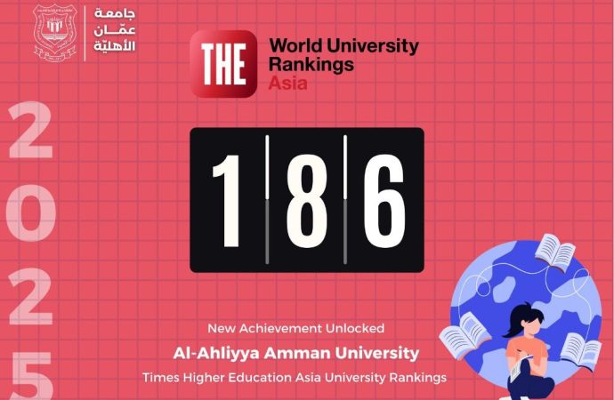 عمان الأهلية تَحضُر بقوّة وبالمرتبة 186 بتصنيف التايمز لجامعات قارة أسيا 2025
