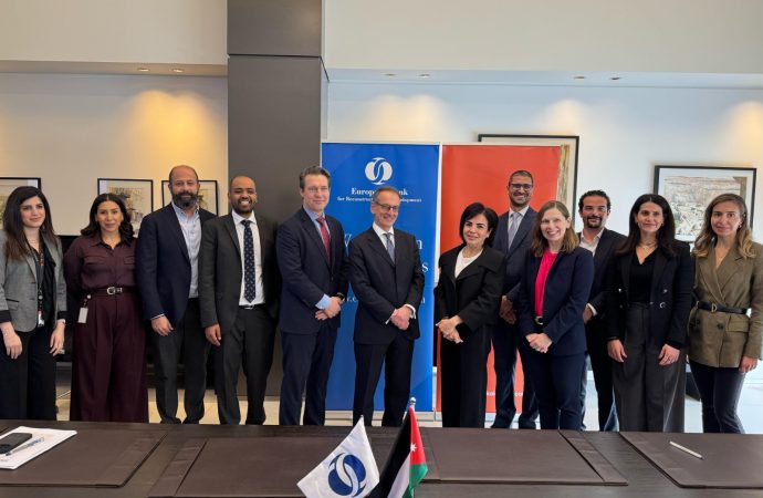 تعاون بين البنك الأوروبي لإعادة الإعمار والتنمية وبنك الاتحاد لدعم التمويل الأخضر في الأردن