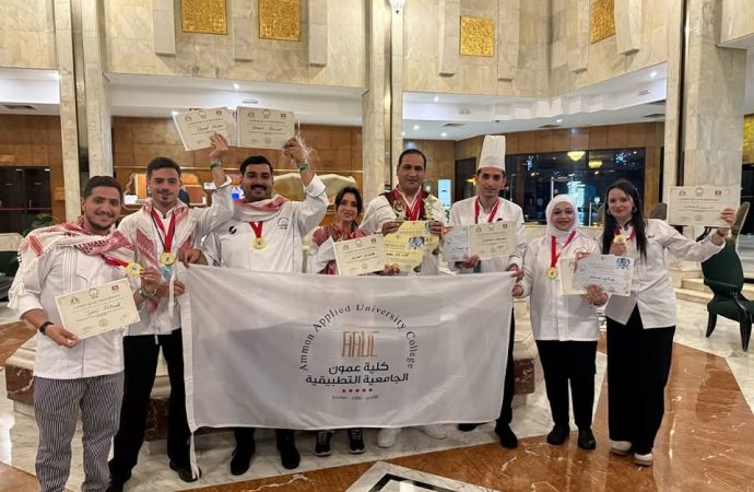 كلية عمون تحصد الذهب في تونس وتُبرز كفاءة الطهاة الأردنيين الشباب دوليًا