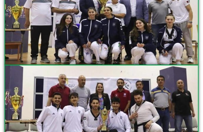 ذهب التايكواندو لطلبة عمان الاهلية في بطولة الجامعات