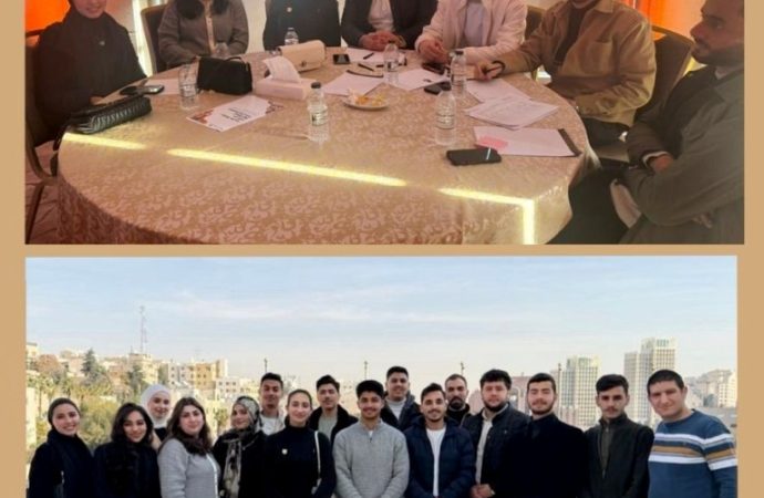 مشاركة طلبة عمان الاهلية بمختبر السياسات الشبابية حول التحول الغذائي والزراعي