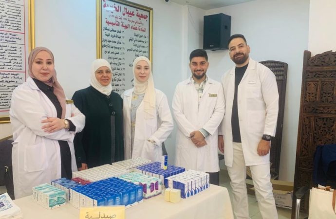 “صيدلة” عمان الاهلية  تشارك في اليوم الطبي لجمعية عيبال الخيرية